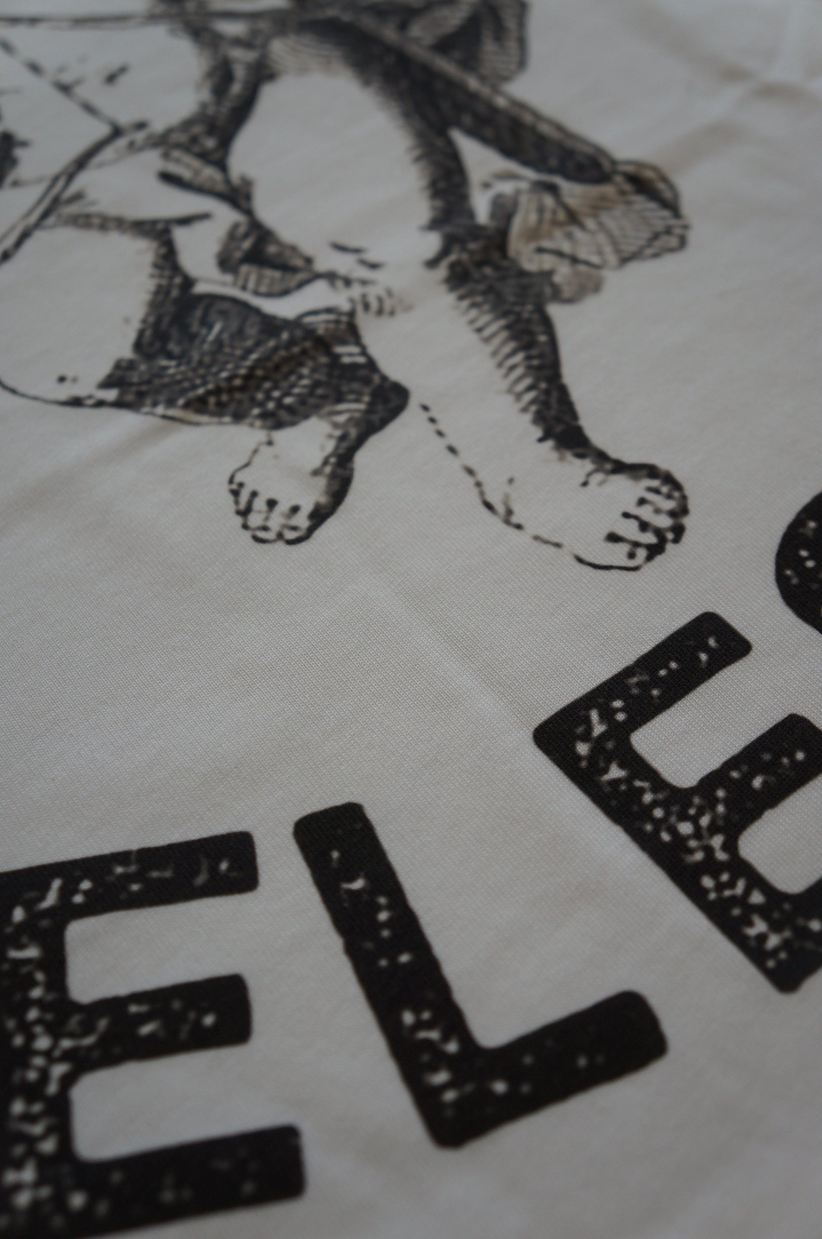 Tshirt Angel rose et blanc, logo imprimé 100% coton bio.