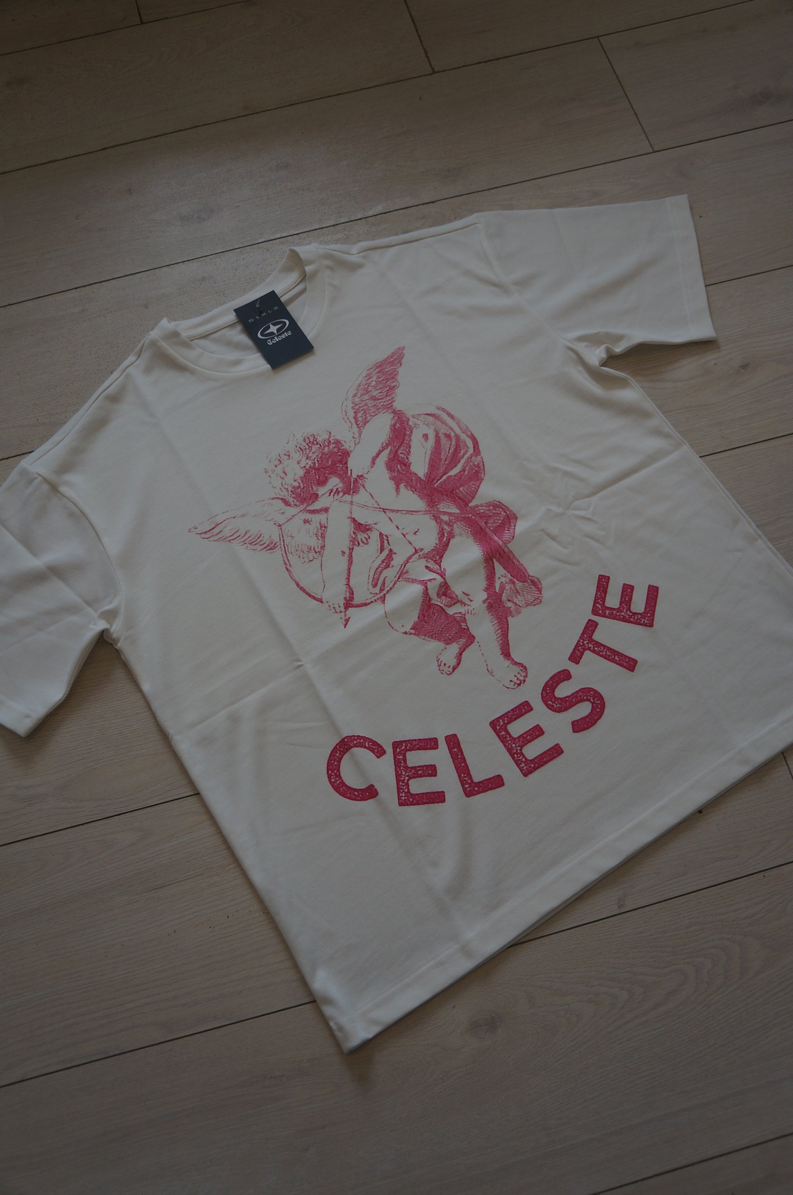 Tshirt Angel noir et blanc, 100% coton bio.