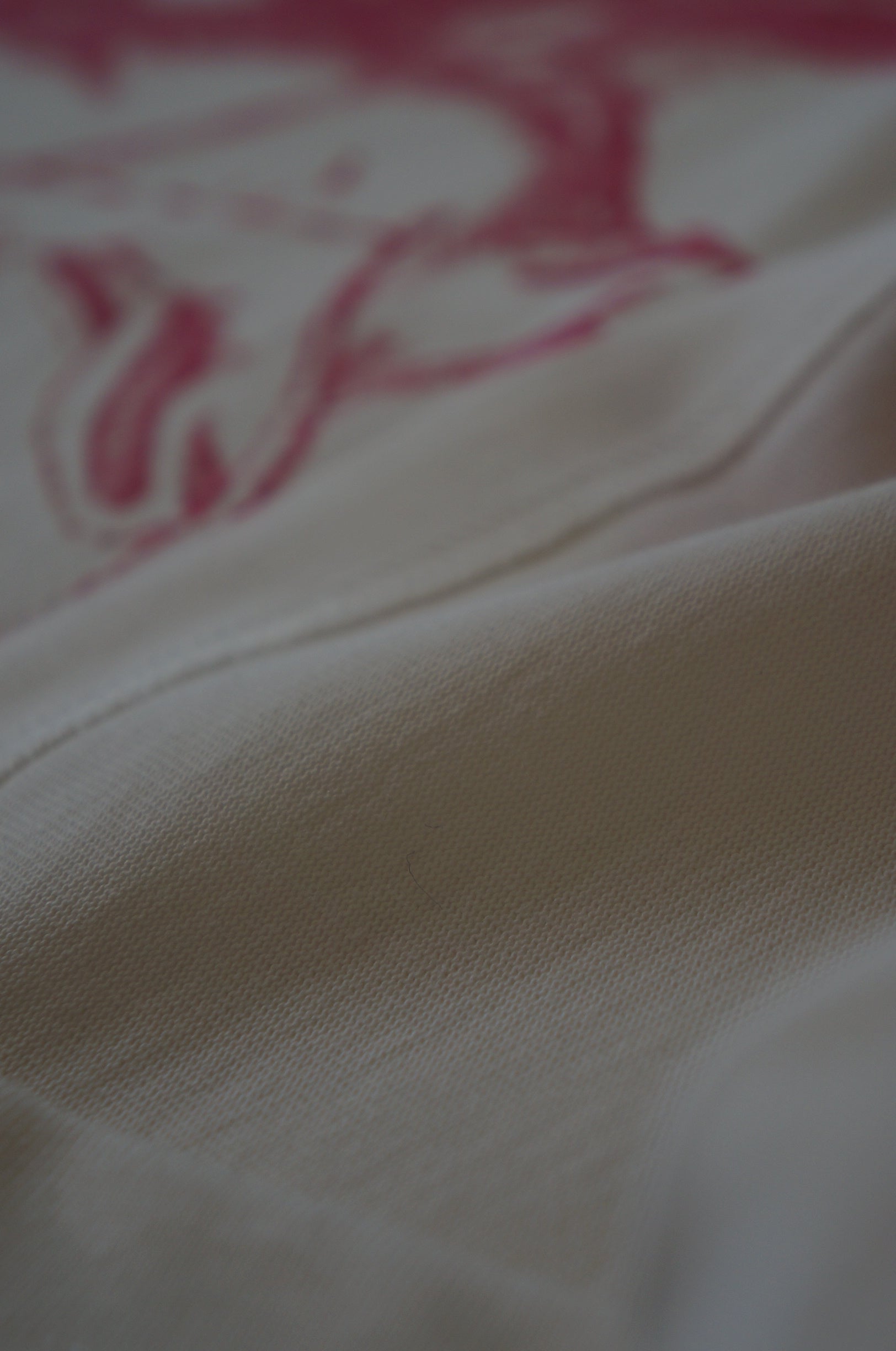 Tshirt Angel rose et blanc, logo imprimé 100% coton bio.