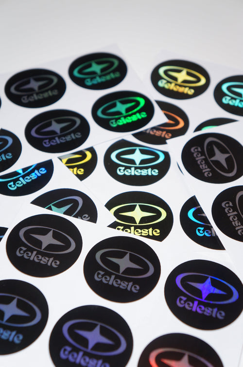 Lot de 6 autocollant Celeste multicolore.