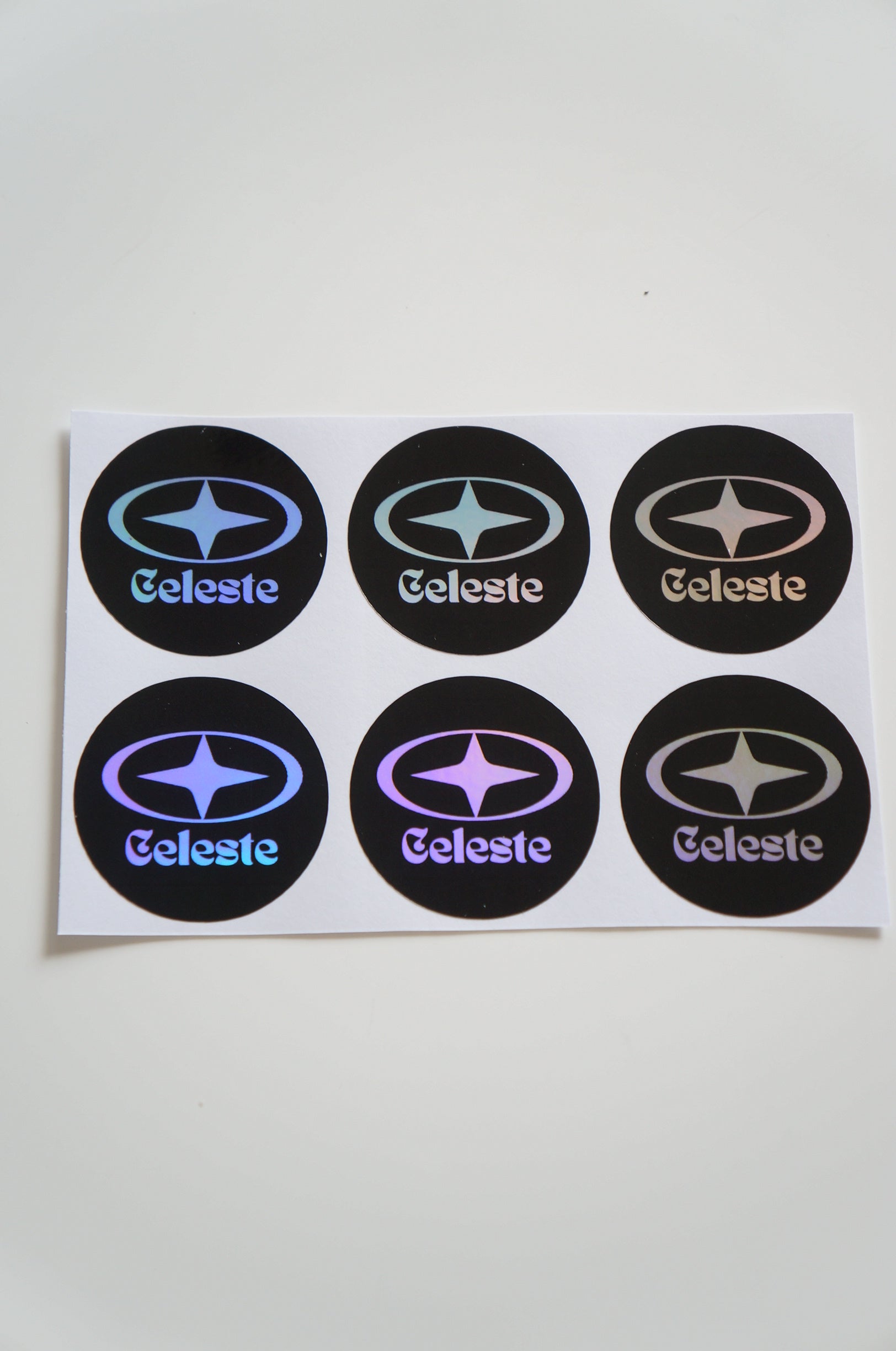Lot de 6 autocollant Celeste multicolore.