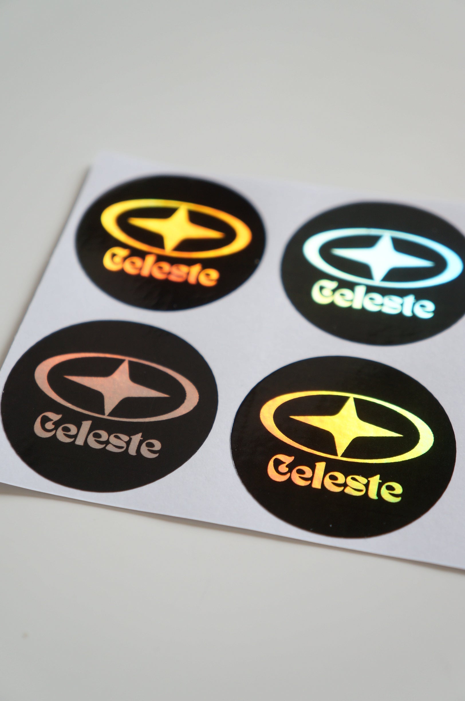 Lot de 6 autocollant Celeste multicolore.