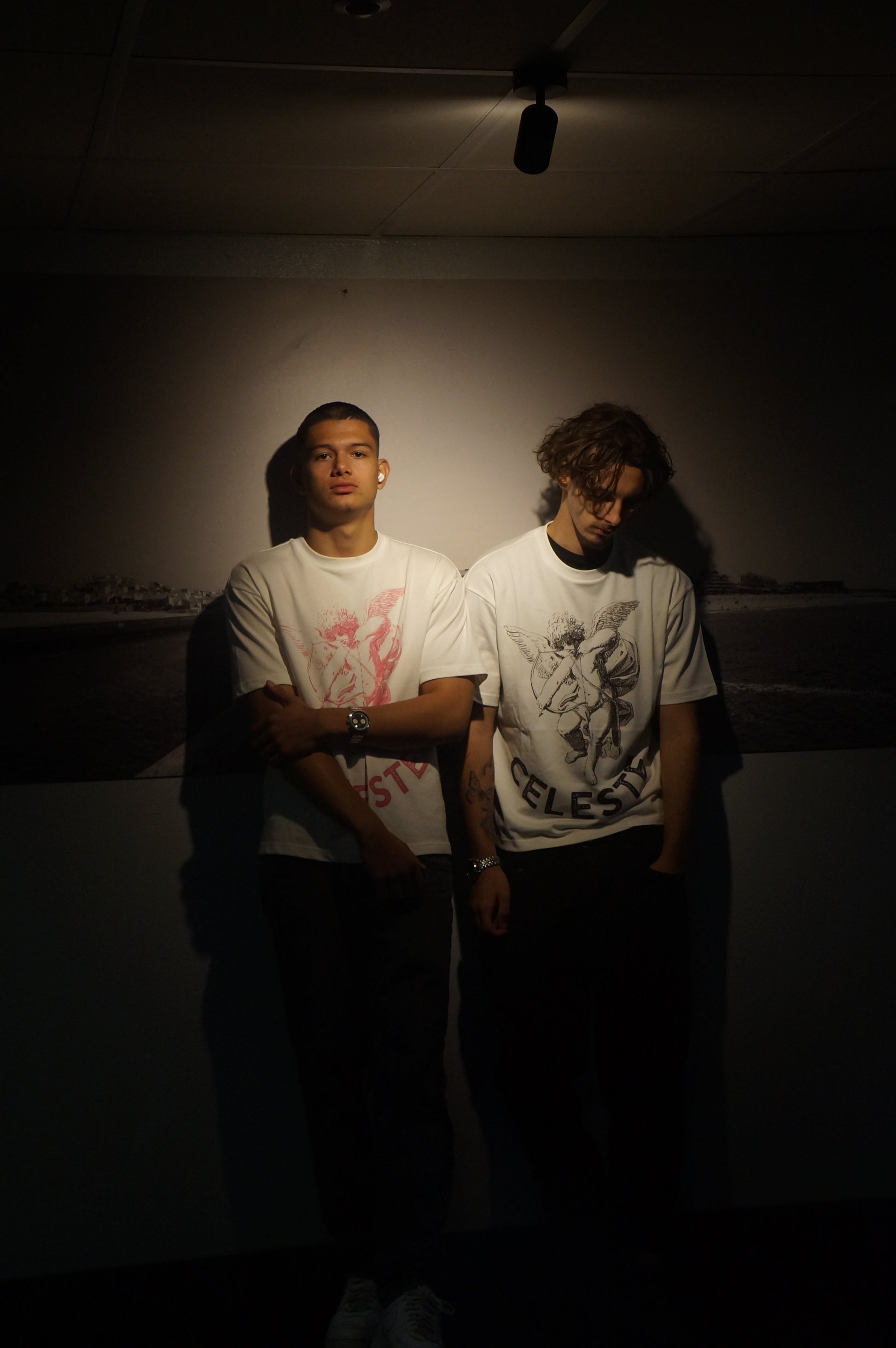 TEE Angels Black And White.