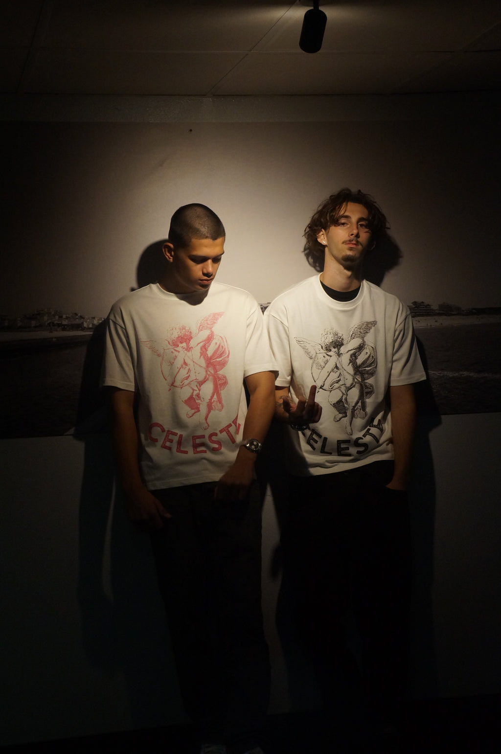 TEE Angels Black And White.